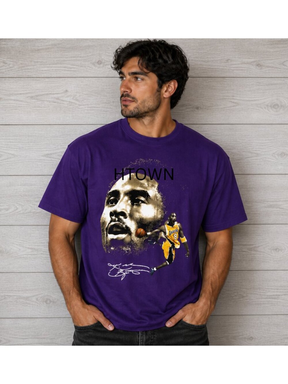 Big Face Kobe Graphic Print T-Shirt
